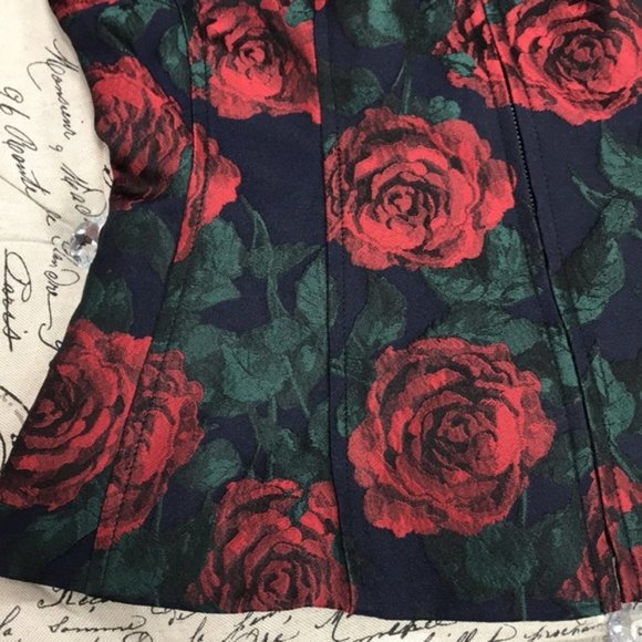 Nanette Lepore Rose Brocade Peplum Top - Picture 10 of 10